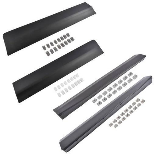 DURAFORCE 4Pcs Front Rear Lower LH & RH Door Trim Molding Black for Cadillac XT5 2017-2025