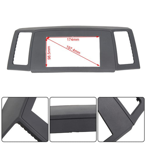 Navigation Radio Stereo Dash Bezel Vent Kit for Jeep Grand Cherokee 05 2006 2007