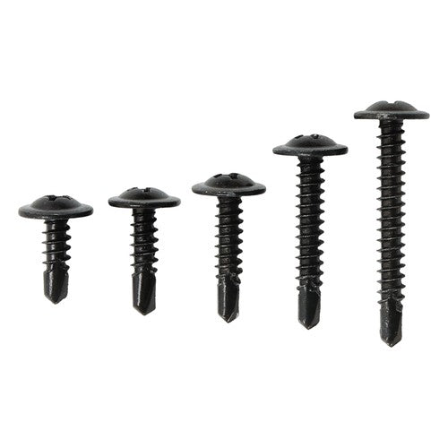 DURAFORCE 380Pcs Self Tapping Phillips Screws Kits #8 #10 Stainless Steel 410 With Box