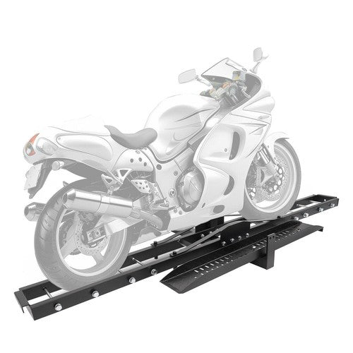 DURAFORCE 500LBS Hitch-Mount Motorcycle Carrier Hitch Mount Dirt Bike Hauler Rack For SUV