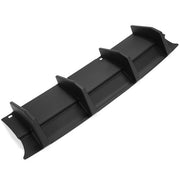 DURAFORCE For Dodge Challenger 2015-2023 Matte Black Rear Bumper Lip Diffuser Shark Fins