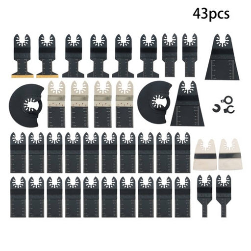 DURAFORCE 43 PCS Oscillating Saw Blades Multitool Kit for Wood/Metal/Plastics Cutting