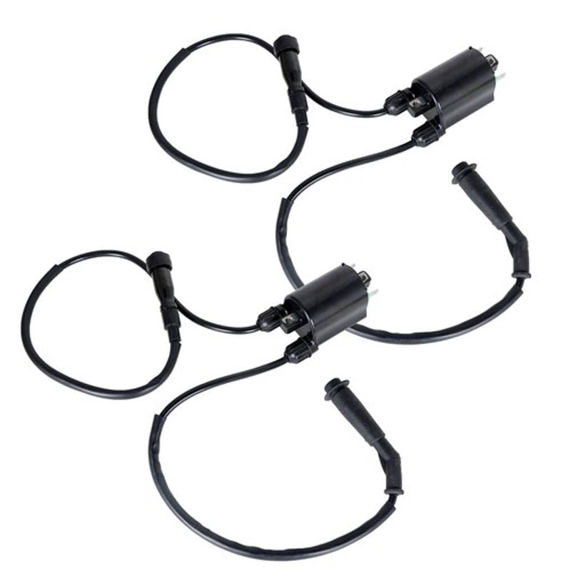 DURAFORCE Ignition Coil & Spark Plug Cap×2 Fit For Honda VT600C VT600Cd Shadow VLX 88-07