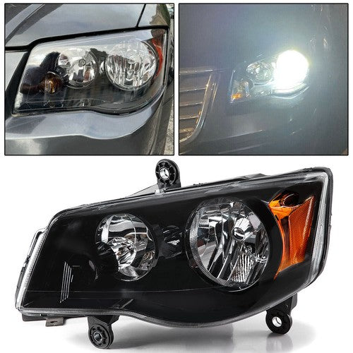DURAFORCE Headlights for 11-19 Dodge Grand Caravan 08-16 Chrysler Town and Country Left Driver