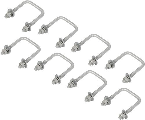 DURAFORCE (4) 10" Zinc-Plated Swivel Top Bunk Bracket Kit For 2x4 Boat Trailer Crossmember