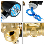 DURAFORCE AC 110V 120V Volt NC 1" NPT Electric Solenoid Valve Brass Water Air Gas