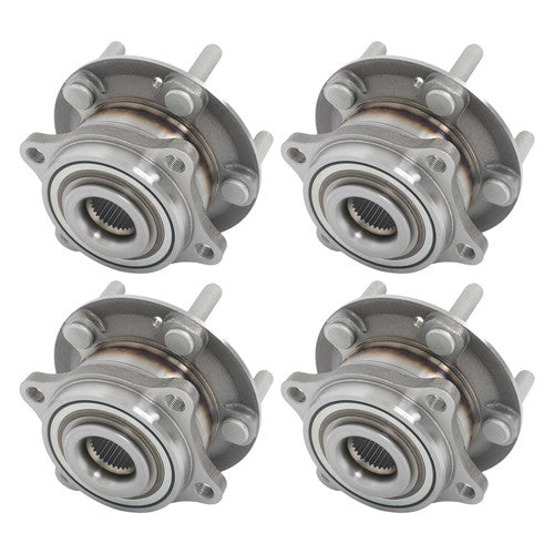 DURAFORCE 4pcs AWD For Hyundai Santa Fe 2007-14 Sorento 11-15 Front Rear Wheel Hub Bearing