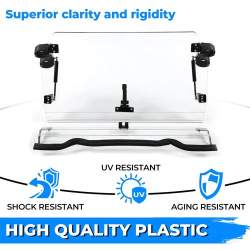Fold Down Windshield for 14-18 Polaris RZR 900 XP 1000 S 900 Scratch Resistant