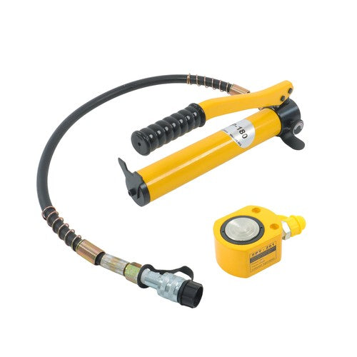 DURAFORCE 20T Low Profile Hydraulic Jack Porta Power Kit + CP-180 Manual Hydraulic