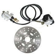 DURAFORCE For Go-kart Fast Ship ATV Rear Hydraulic Brake Caliper Assembly+Disc Rotor Kit