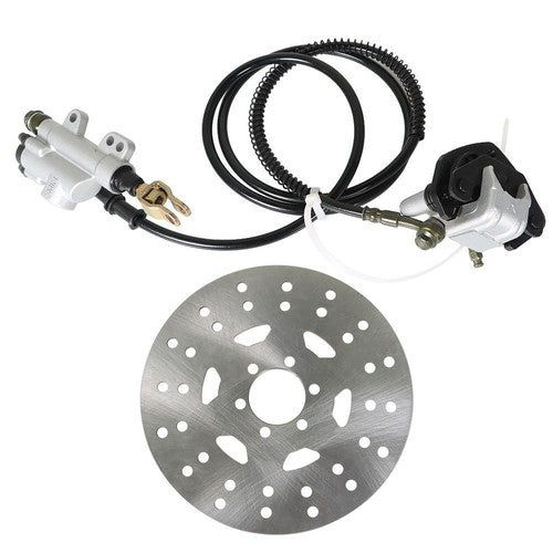 DURAFORCE For Go-kart Fast Ship ATV Rear Hydraulic Brake Caliper Assembly+Disc Rotor Kit