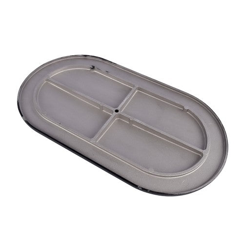 DURAFORCE 15" Oval Full Finned Black Aluminum Air Cleaner Filter For SBC BBC Chevy 350 305