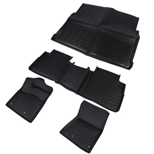 DURAFORCE TPE Rubber All Weather Protection Floor Liners for Nissan Rogue 21-26 Not Sport
