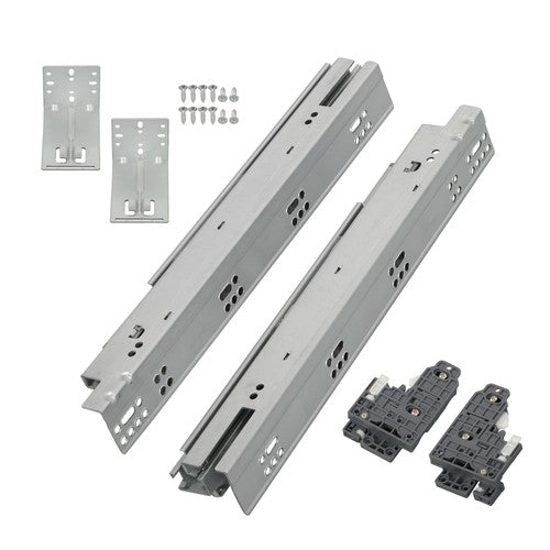 DURAFORCE 1 Pairs Undermount Drawer Slides 15 inch Undermount Soft Close Drawer Slides