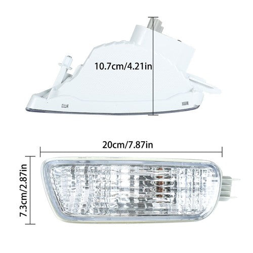 DURAFORCE 2Pcs Corner Parking Lamp Turn Signals Side Marker Kit For Tacoma Truck 2001-2004