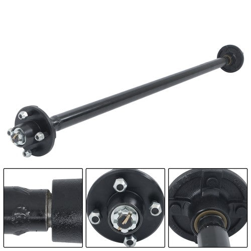 DURAFORCE For trailers Trailer Axle W/U-Bolt Kit 4lug-4' 52' Hub Face 42' SC 2000lb 2Klb