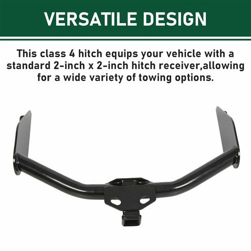 DURAFORCE Class 4 Trailer Hitch Receiver Rear Bumper Tow 2" For 2009-2024 Dodge Ram 1500