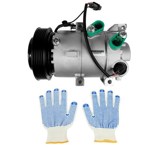 DURAFORCE A/C Compressor with Clutch For Hyundai Accent Kia Rio 1.6L l4 GAS DOHC 2018-2019