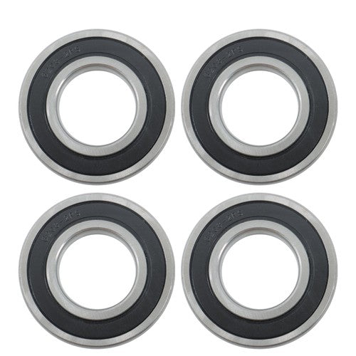 DURAFORCE 4Pcs 6208-2RS Bearings 40×80×18mm Double Rubber Seals Deep Groove Ball Bearing