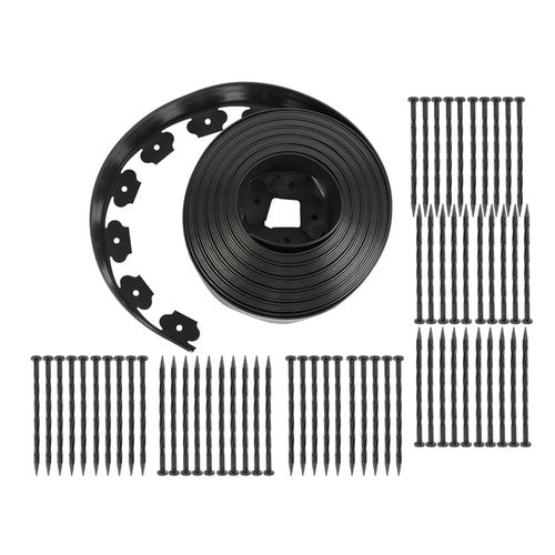 DURAFORCE Flexible Garden Landscape Edging No Dig Lawn Edging Border With Anchoring Spikes