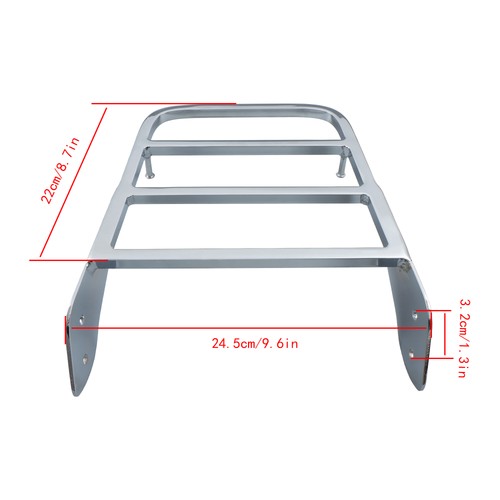 DURAFORCE Motorcycle Sissy Bar Luggage Rack For Yamaha VStar 400 650 1100 Classic V-Star