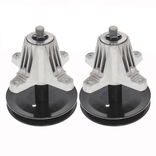 DURAFORCE For Troy Bilt MTD 918-06991 618-06991 2Pcs Spindle Assembly W/Pulley Bolt