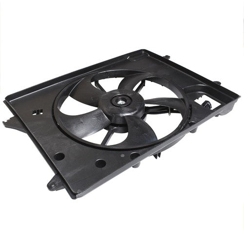 DURAFORCE Fit For 2015-2017 Sonata 2.4L Plastic Radiator AC Condenser Cooling Fan Assembly