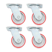 DURAFORCE 4"X 2" Heavy Duty Casters - Polyurethane Caster with Capacity up to 2800 LBS