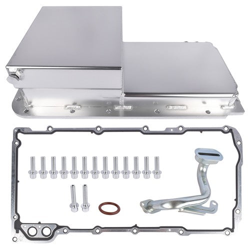 DURAFORCE Front Oil Pan w/ Gasket for Chevrolet Small Block V8 GEN. III/IV LS1 LS2 LS3 LS6