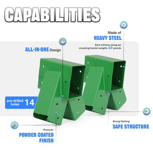 1 2 3 A Frame For Swing Set With All Hardware 2 Brackets