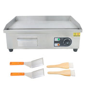 DURAFORCE Commercial Electric Griddle 1600W 22" Stainless Steel Flat Grill 50-300℃
