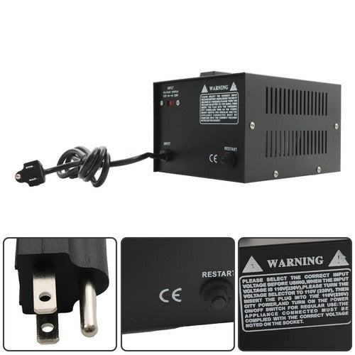 DURAFORCE 1000W Voltage Converter Transformer Step Up/Down 110v to 220v/220v to 110v New