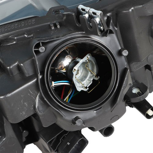 DURAFORCE Right Projector Headlight Chrome Housing With LED DRL For Ford Fusion 2017-2019