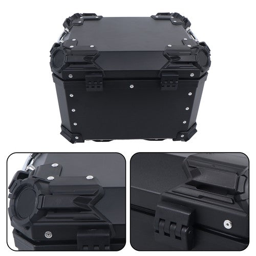 DURAFORCE 45L Motorcycle Top Box with Safety Lock Waterproof Trunk Luggage Storage Case