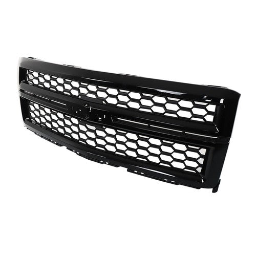 DURAFORCE Front Grille Upper For Chevrolet Silverado1500 2014-2015 Plastic Gloss Black New