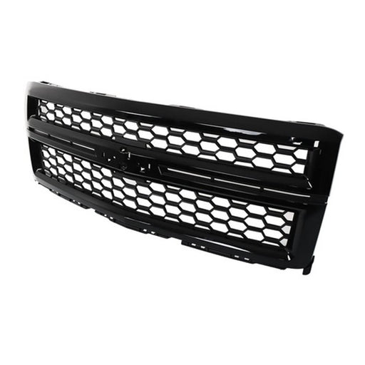 DURAFORCE Front Grille Upper For Chevrolet Silverado1500 2014-2015 Plastic Gloss Black New