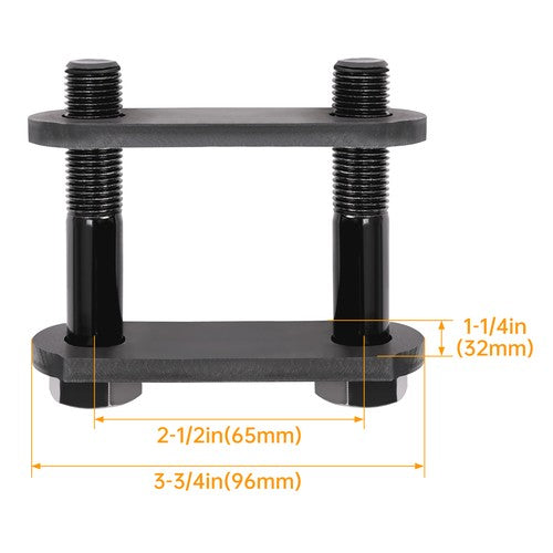 Heavy Duty Shackle Upgrade Kit for Tandem Axle Trailer Spring Suspension Rebuild