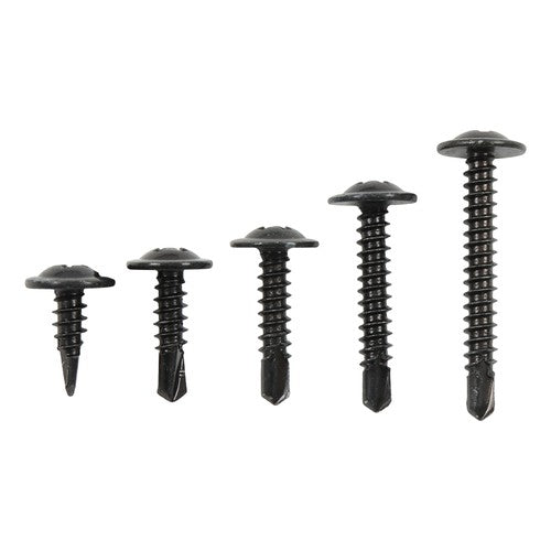 DURAFORCE 380Pcs Self Tapping Phillips Screws Kits #8 #10 Stainless Steel 410 With Box