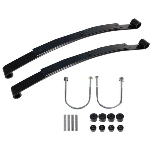 DURAFORCE Heavy Duty Rear 2 Leaf Spring Kit With Bushing & Sleeves For EZGO RXV Golf Cart