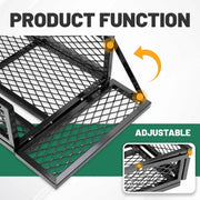 DURAFORCE Front Cargo Basket Rack Storage Carrier Kit For ATV Universal Steel Heavy Duty
