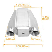 DURAFORCE Aluminum Water Intercooler A/W IC 2.5" in 3" out Liquid Core For Jet Ski Sea Doo