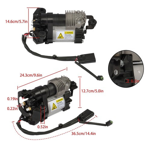 DURAFORCE 600640300A Fit For Tesla S Sedan 2012-17 ELECTRIC New Air Suspension Compressor