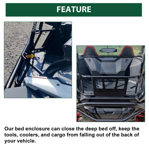 DURAFORCE Bed Enclosure Cargo Tailgate Extender For Honda Talon 1000R 1000X 2019-2024
