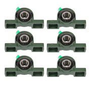 DURAFORCE 6× UCP204-12 Pillow Block Mounted Ball Bearing 3/4" Bore Cast Iron Base