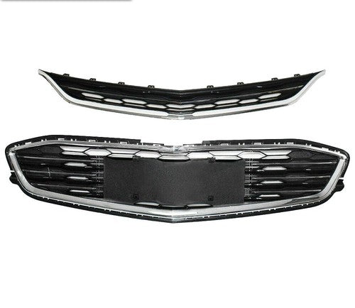 DURAFORCE Front Bumper Upper&Lower Grille ABS Plastic Grill For Chevrolet Malibu 2016-2018