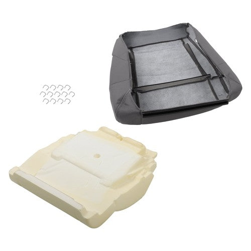 DURAFORCE Suit For Jeep Wrangler 2007-2012 Passenger Bottom Seat Cover&Foam Cushion Gray