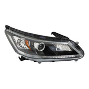 DURAFORCE 1PCS Passenger Headlight Assembly Fit For Honda Accord 2013-2015 Clear Halogen