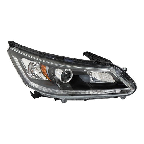 DURAFORCE 1PCS Passenger Headlight Assembly Fit For Honda Accord 2013-2015 Clear Halogen