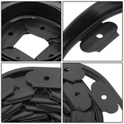 DURAFORCE 40FT Garden Edge Lawn Grass Stone Isolation Strip 16pcs Anchoring Spik US