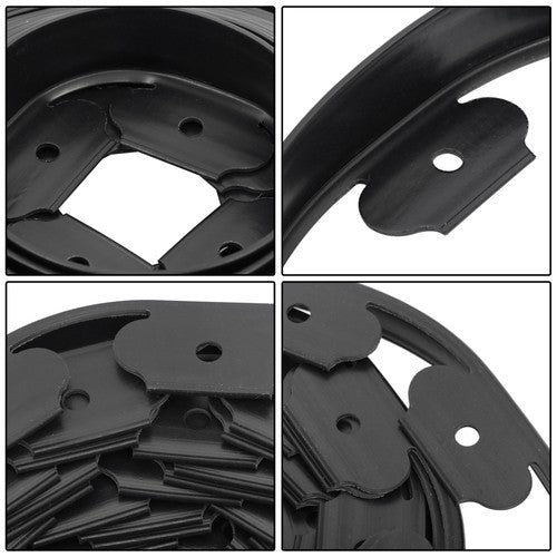 DURAFORCE 40FT Garden Edge Lawn Grass Stone Isolation Strip 16pcs Anchoring Spik US